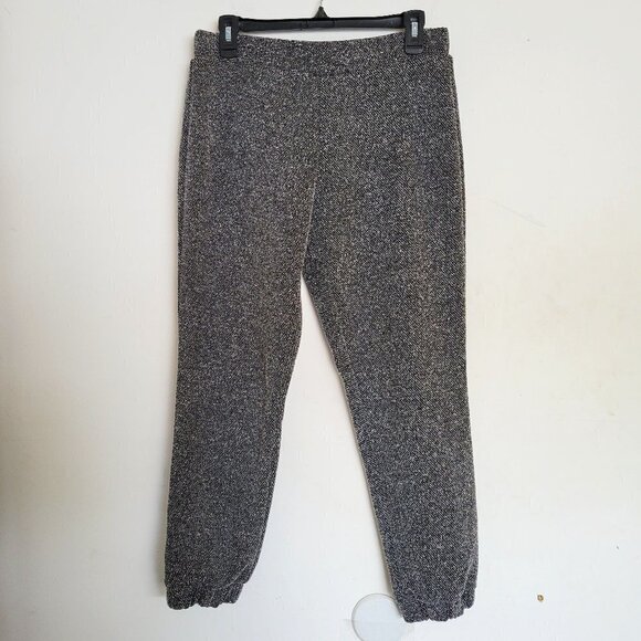 One by Chapter One Tweed Gray Elastic Waist Thick Pull On Jogger Pants Sz Small - Picture 1 of 7